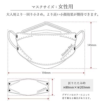 Amazon.co.jp: [Victorian Mask] マスク バイカラー 小さめ